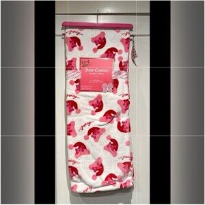 Juicy Couture Pink Santa Hat Christmas throw Blanket